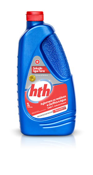 solução água turva -  hth